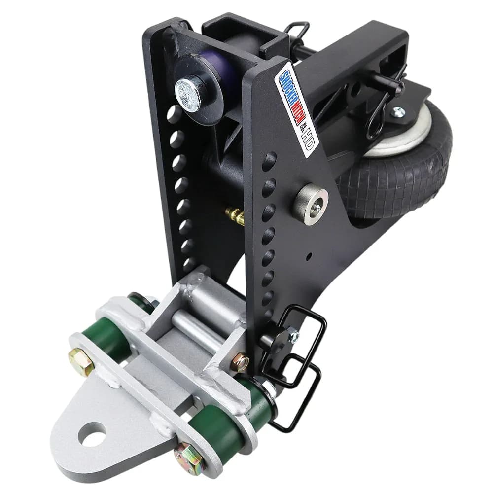Shocker HD Max Black Super Drop Air Hitch & Cushion Drawbar Mount
