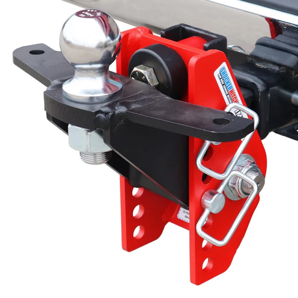 Shocker Impact Cushion Hitch & Raised Ball Mount w/2-5/16" Ball & Sway Bar Tabs — Shocker bumper-pull receiver hitch (SKU SH-100-310-25SC)