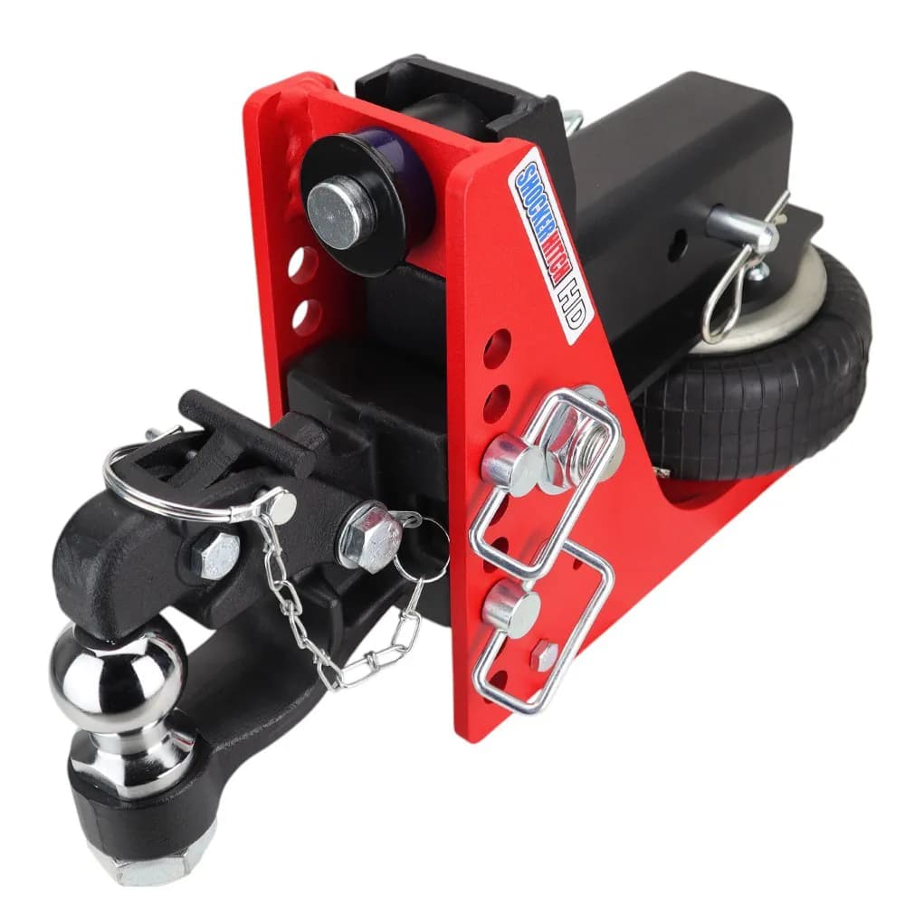 Shocker HD Air Channel Style Pintle & Ball w/Mount Hitch