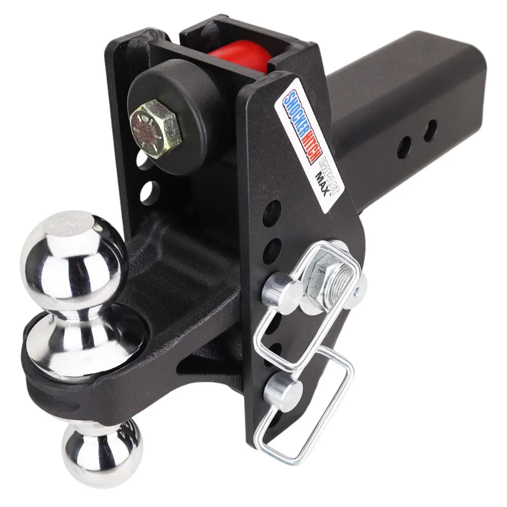 Impact Max Cushion Hitch & Chrome Combo Ball Mount w/2" & 2-5/16" Balls