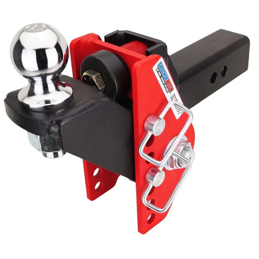 Shocker Impact Cushion Hitch & Raised Ball Mount w/2-5/16" Ball — Shocker bumper-pull receiver hitch (SKU SH-125-310-25)