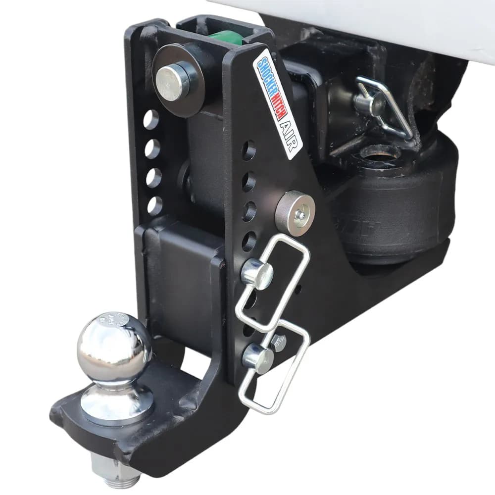 Shocker Max Black Air Hitch & Drop Ball Mount w/ 2-5/16" Ball