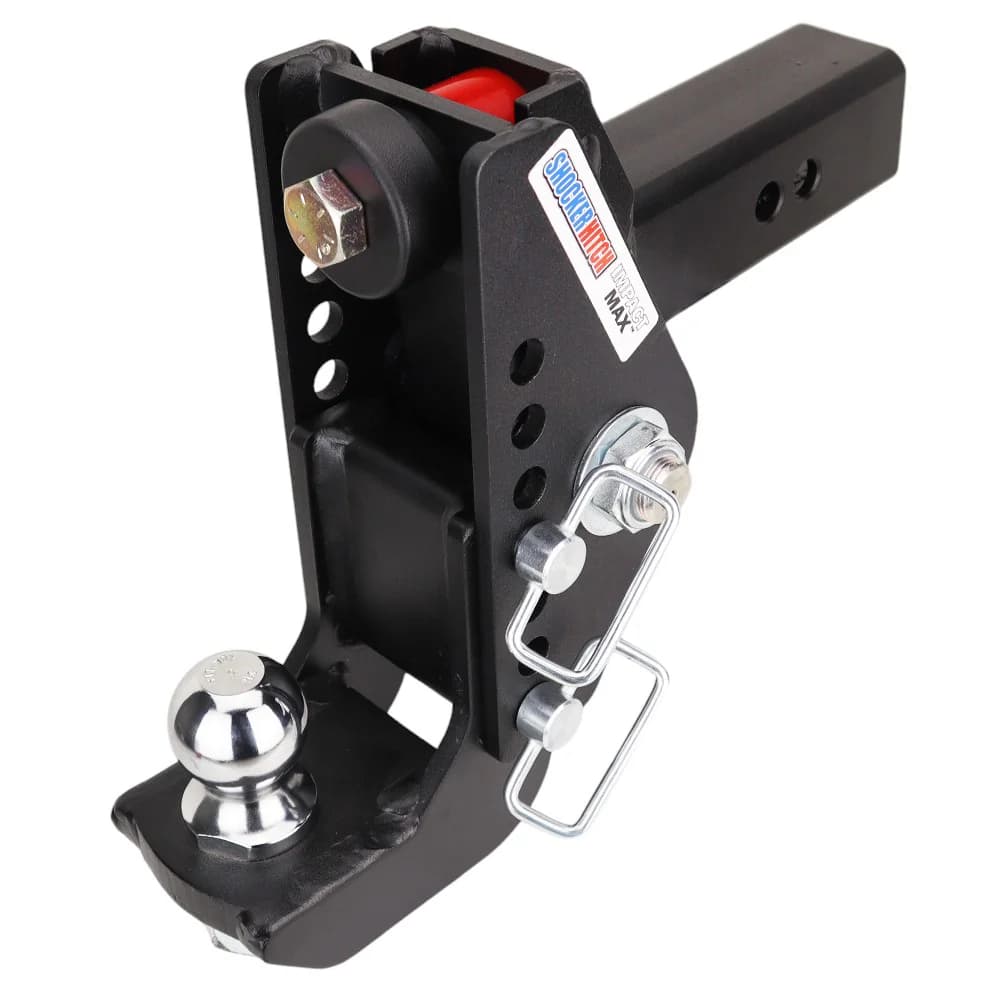 Shocker Impact Max Cushion Hitch & Drop Ball Mount w/2" Ball — Shocker bumper-pull receiver hitch (SKU SH-C125-320-2)