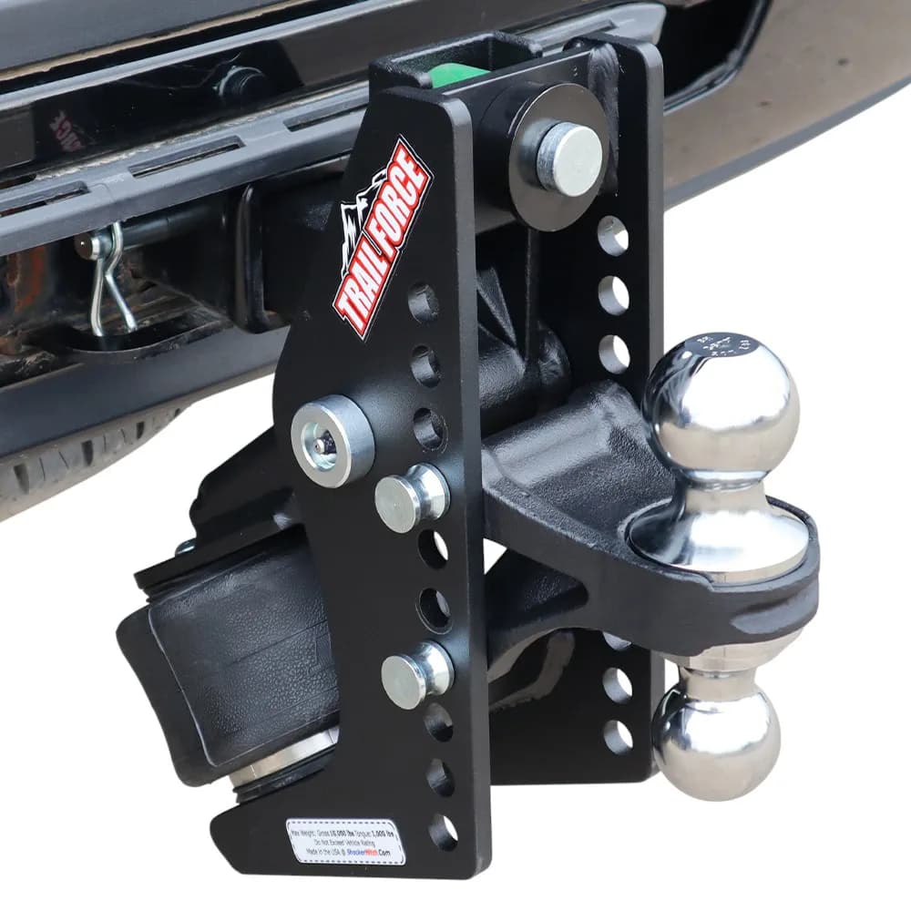 Trail Force Air Hitch & Chrome Combo Ball Mount