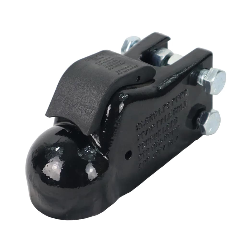Demco HD Trailer Coupler 2-5/16″ Ball – Channel Mount – 21,000 lbs - Includes Four 1-1/2" x 5/8" diameter mounting bolts and 4 lock nuts