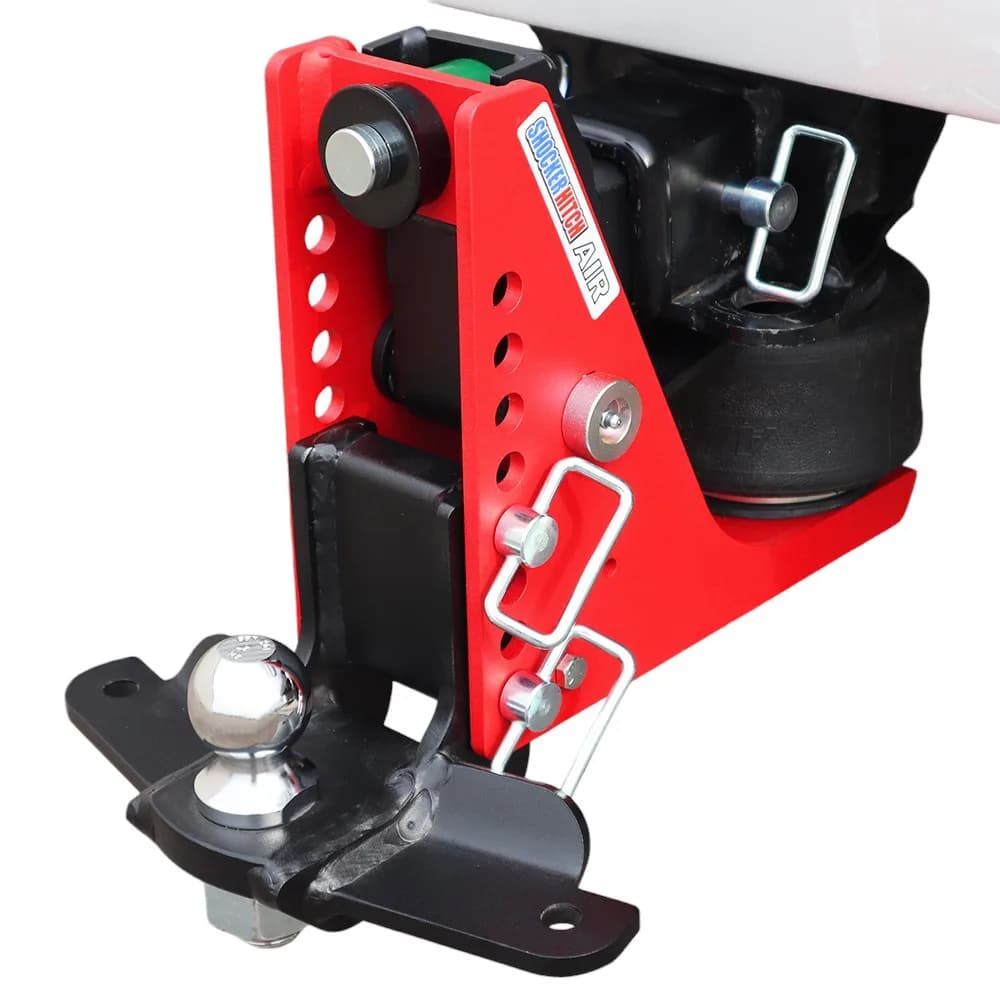 Shocker Air Hitch & Drop Ball Mount w/ 2" Ball & Sway Bar Tabs