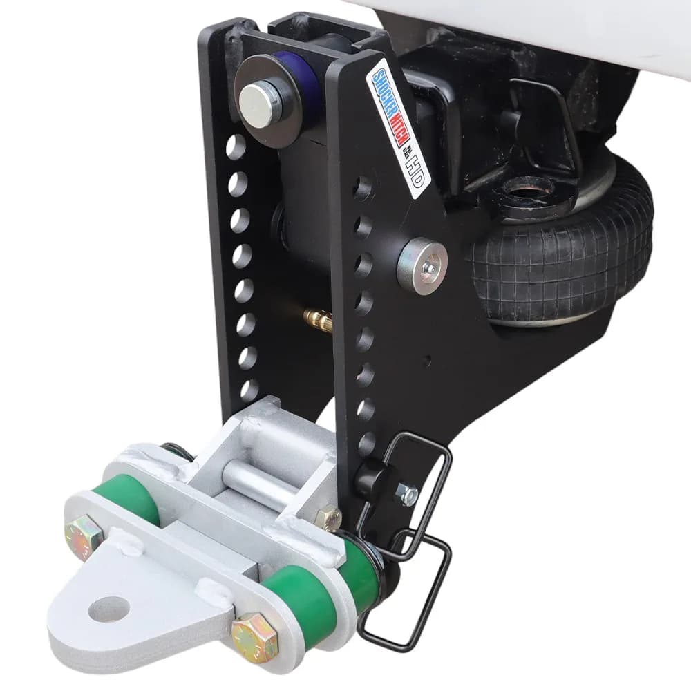 Shocker HD Max Black Super Drop Air Hitch & Cushion Drawbar Mount
