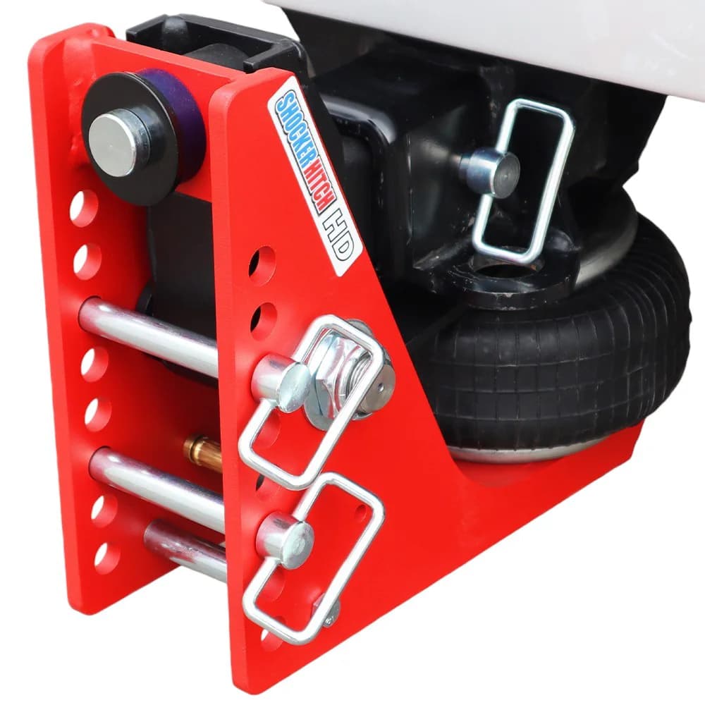 Shocker HD Air Hitch Base Frame Complete w/ Pins (No Ball Mount) — Shocker bumper-pull receiver hitch (SKU SH-HD200-250)