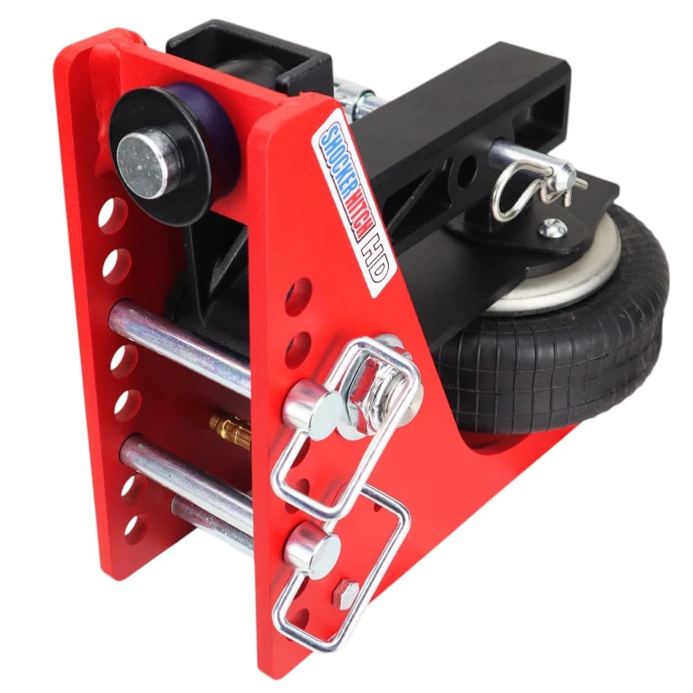 Shocker HD Air Hitch Base Frame Complete w/ Pins (No Ball Mount) — Shocker bumper-pull receiver hitch (SKU SH-HD200-200)