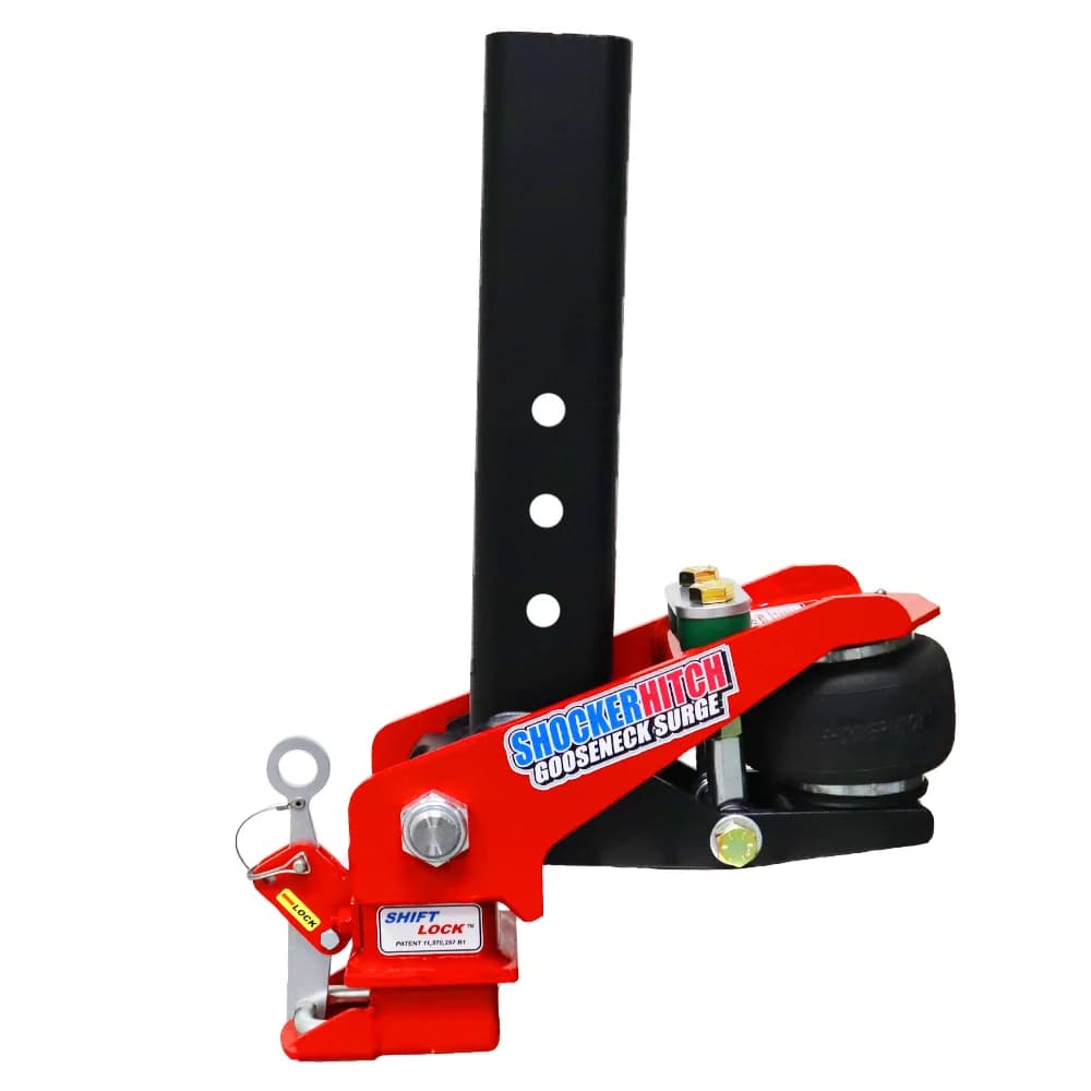 Shocker Gooseneck Surge Air Hitch & Shift Lock Coupler for 2-5/16" Ball — Shocker gooseneck air hitch (SKU SH-SQ-STR-SL)