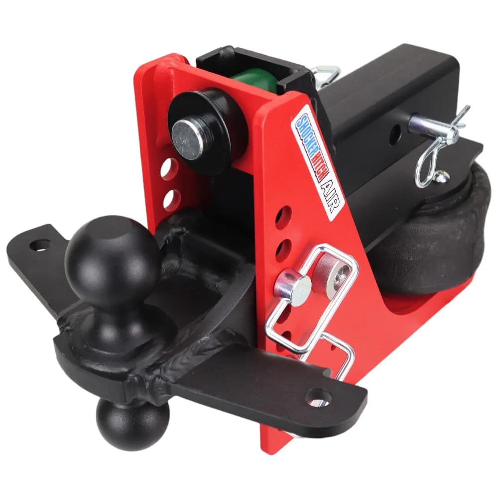 Shocker Air Hitch & Black Combo Ball Mount & Sway Bar Tabs