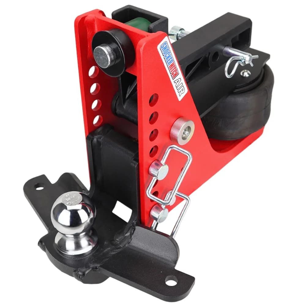 Shocker Air Hitch & Drop Ball Mount w/ 2-5/16" Ball & Sway Bar Tabs — Shocker bumper-pull receiver hitch (SKU SH-640-200-25SC)