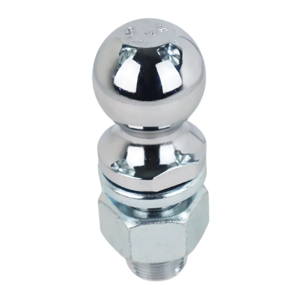 Shocker 2″ Chrome Trailer Hitch Ball w/ 1-1/4″ Diameter x 2-5/8″ Shank