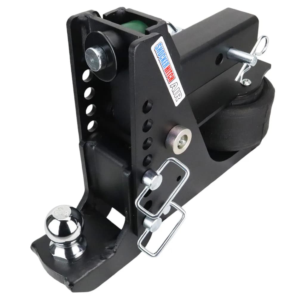 Shocker Max Black Air Hitch & Drop Ball Mount w/ 2" Ball