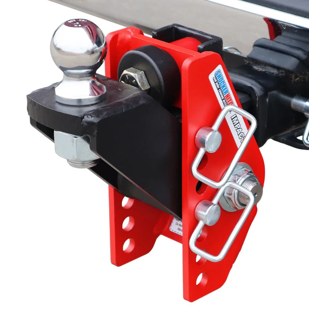 Shocker Impact Cushion Hitch & Raised Ball Mount w/2" Ball — Shocker bumper-pull receiver hitch (SKU SH-100-310-2)