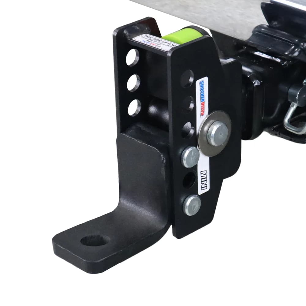 Shocker Mini Cushion Hitch w/ Pins & Ball Mount (No Ball) — Shocker bumper-pull receiver hitch (SKU SH-M100-300)