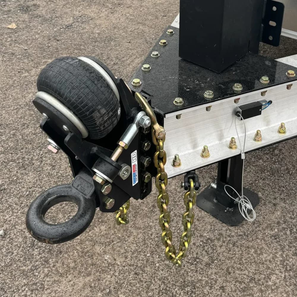 HD Air Pintle Ring Trailer Tongue Mount 20,000lbs - w/ HD Pintle Ring