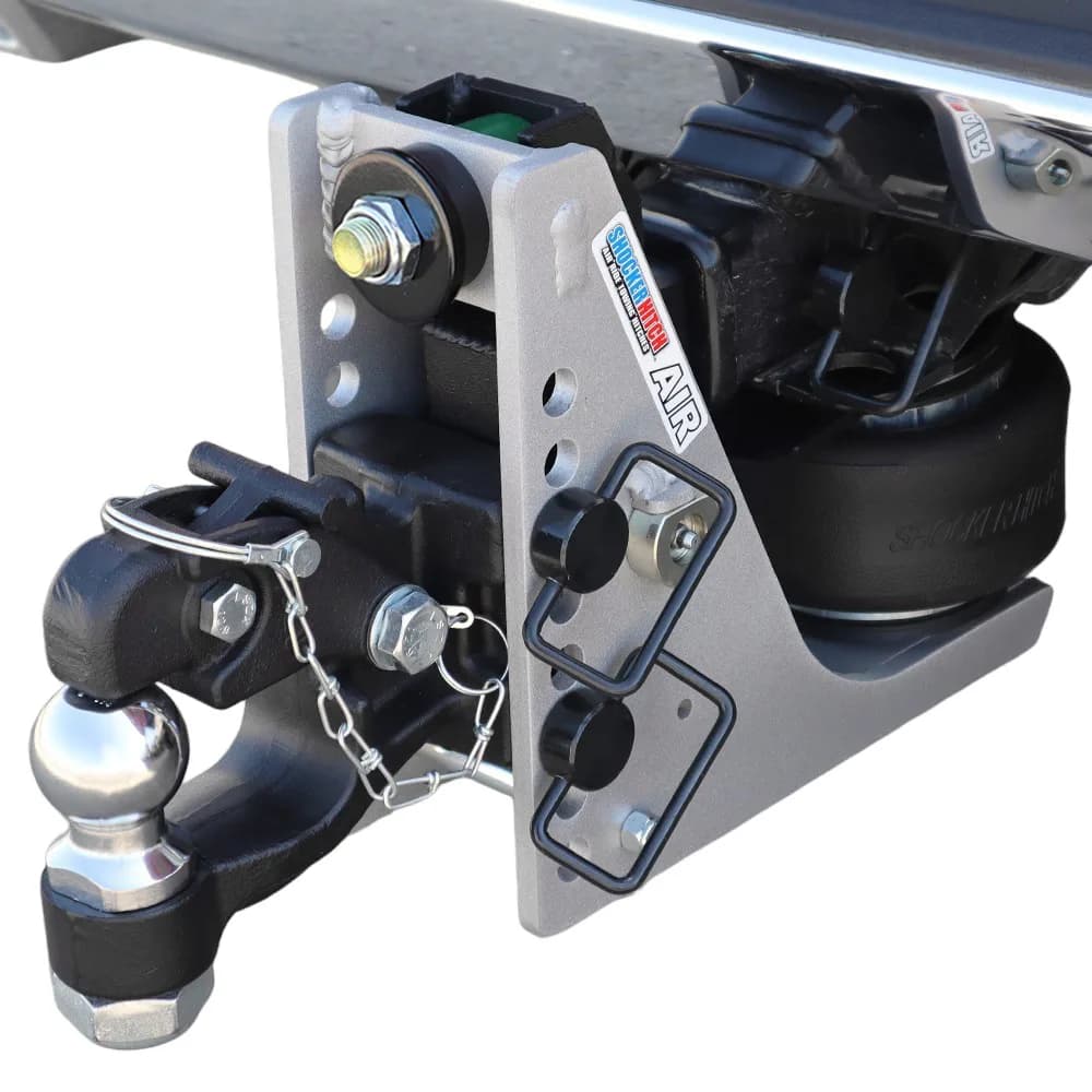 Shocker 10K Aluminum Air Channel Style Pintle & Ball Hitch
