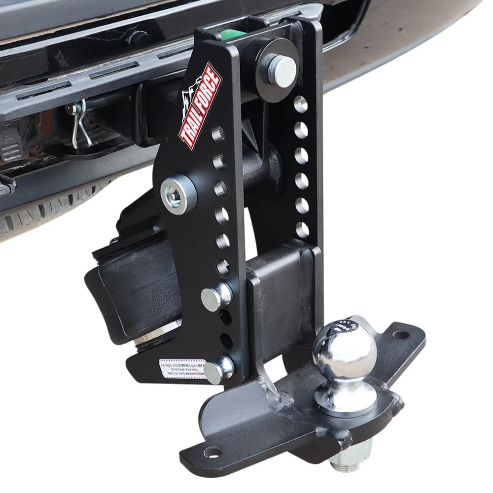 Shocker Trail Force Air Hitch & Drop Ball Mount w/ 2-5/16" Ball — Shocker bumper-pull receiver hitch (SKU SH-TF640-200-25SC)