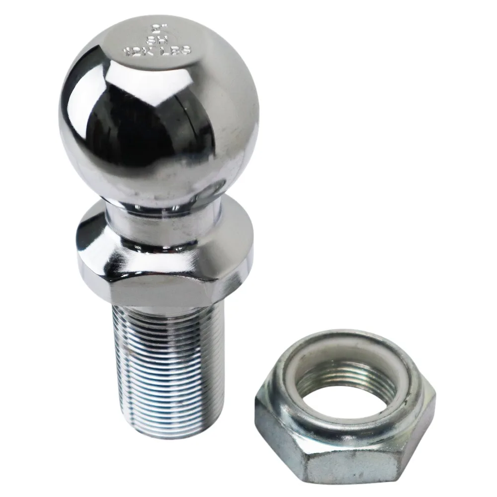 Shocker 2″ Chrome Pintle Hitch Ball w/ 1-1/4″ Diameter 2-1/4″ Shank - Only Fits SH-334