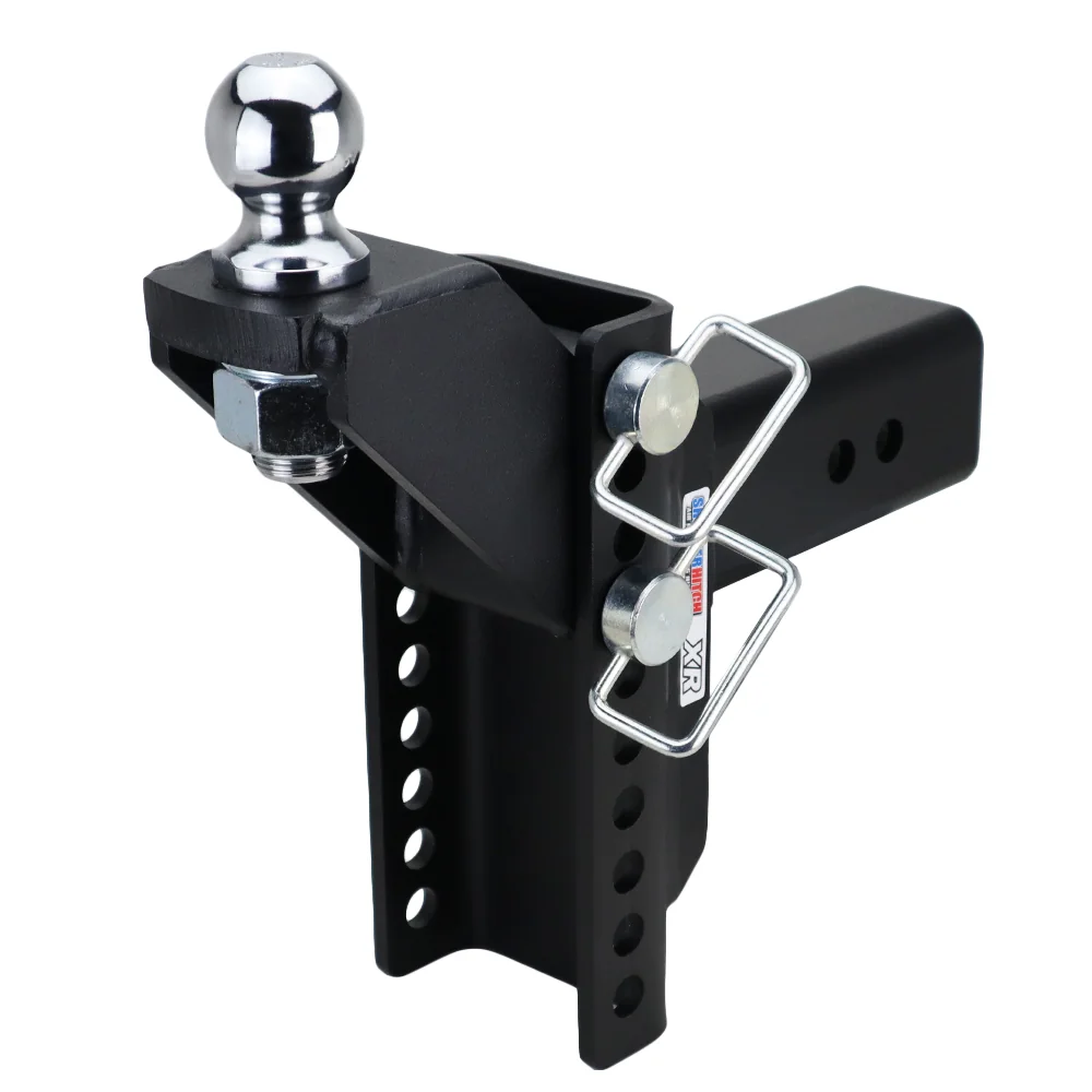 Shocker XR Raised Hitch w/2" Ball — Shocker bumper-pull receiver hitch (SKU SH-XR130-310-2)