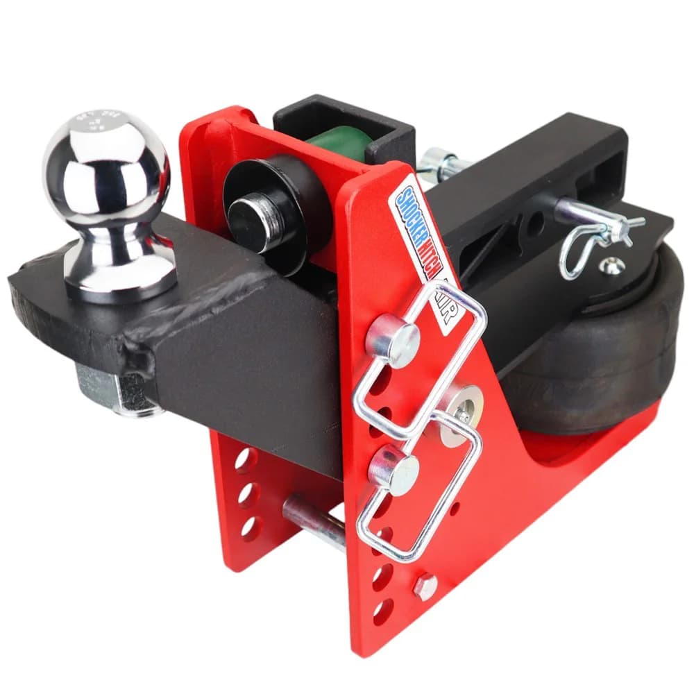 Shocker Air Hitch & Raised Ball Mount w/ 2" Ball — Shocker bumper-pull receiver hitch (SKU SH-610-200-2)
