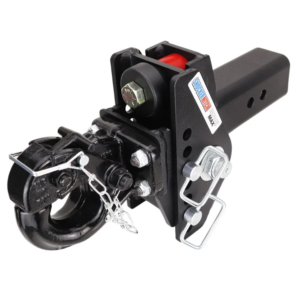 Shocker Impact Max Cushion Hitch & Pintle Hook w/Mount — Shocker bumper-pull receiver hitch (SKU SH-C130-331)