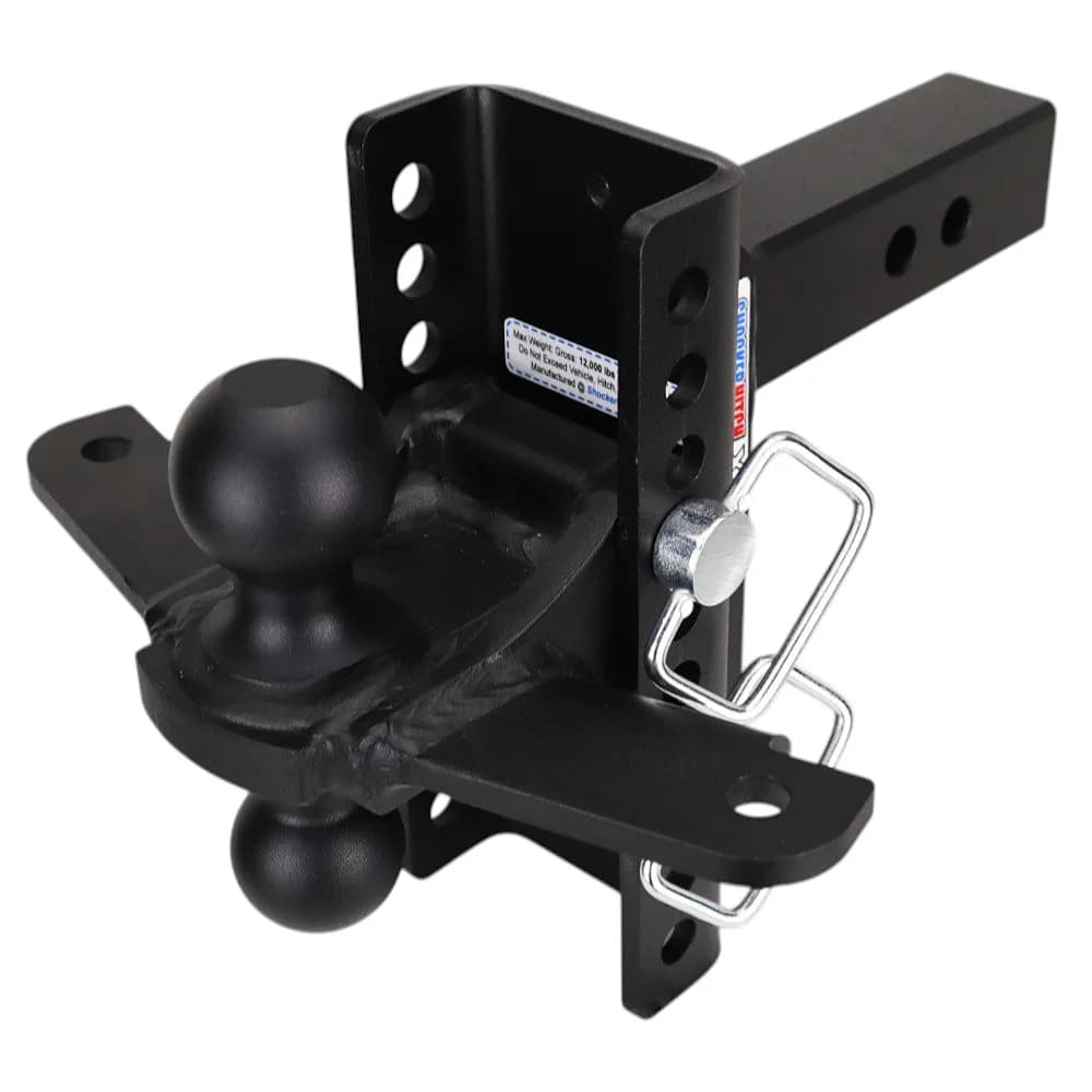 Shocker XR Hitch & Black Sway Tab Combo Ball w/2" & 2-5/16" Hitch Balls — Shocker bumper-pull receiver hitch (SKU SH-XR100-10-340BLK-SC)