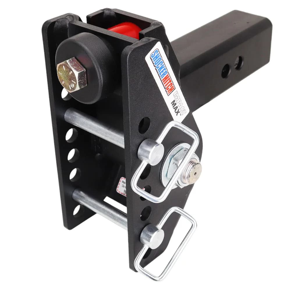 Shocker Impact Max 20K Cushion Hitch Base Frame Complete w/ Pins (No Ball Mount) — Shocker bumper-pull receiver hitch (SKU SH-C125)