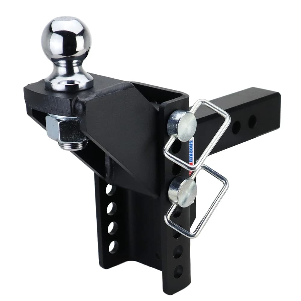 Shocker XR Raised Hitch w/2" Ball — Shocker bumper-pull receiver hitch (SKU SH-XR100-310-2)
