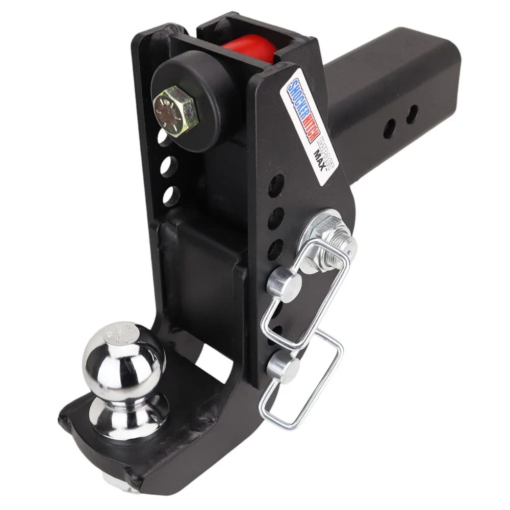 Shocker Impact Max Cushion Hitch & Drop Ball Mount w/2-5/16" Ball — Shocker bumper-pull receiver hitch (SKU SH-C130-320-25)