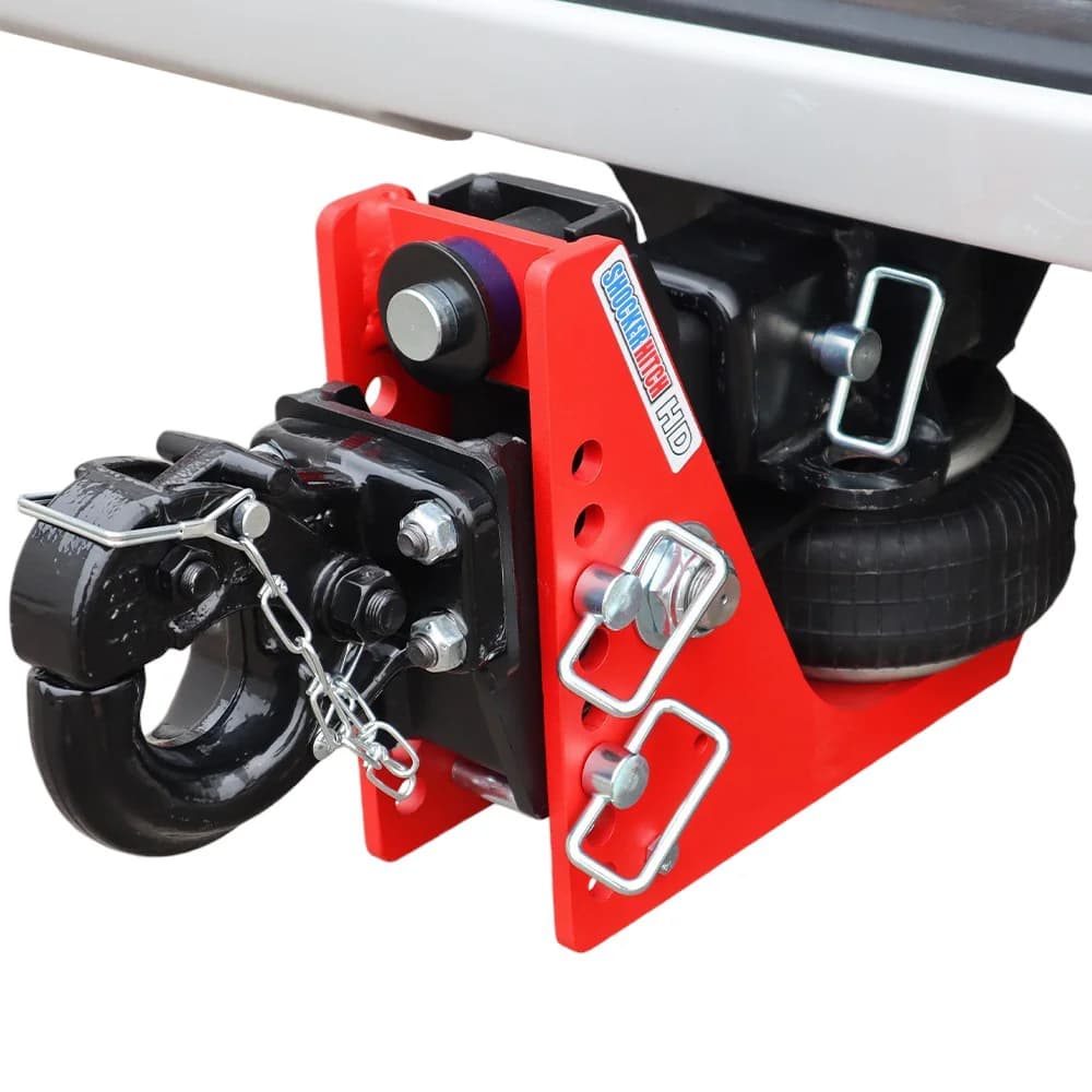 Shocker HD Air Hitch & Pintle Hook w/Mount — Shocker bumper-pull receiver hitch (SKU SH-HD631-250)