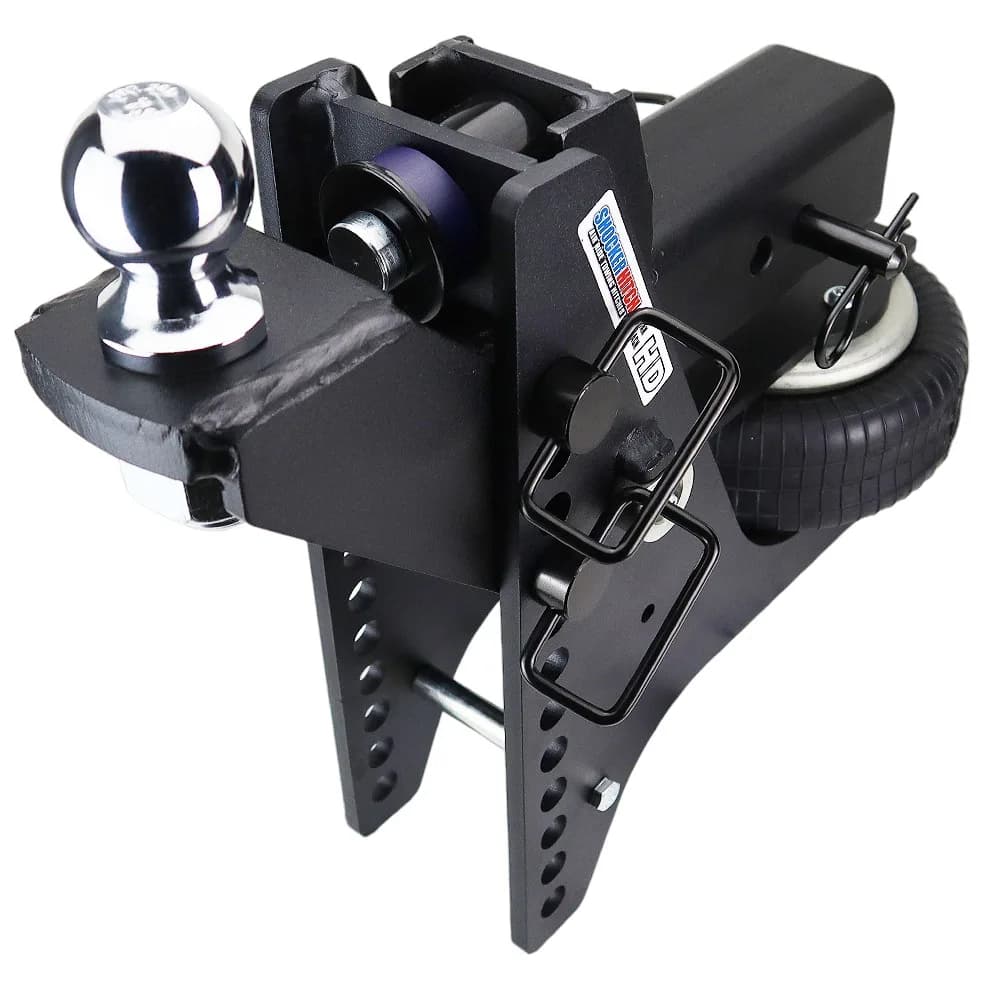 Shocker HD Max Black Super Drop Air Hitch & Raised Ball Mount w/ 2" Ball
