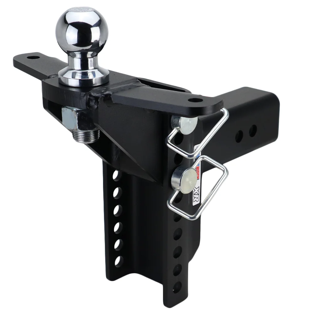 Shocker XR Raised Hitch w/ Sway Bar Tabs & 2" Ball — Shocker bumper-pull receiver hitch (SKU SH-XR130-310-2SC)
