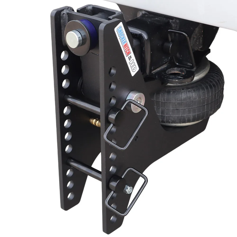 Shocker HD Max Black Super Drop Air Hitch Base Frame Complete w/ Pins (No Ball Mount)
