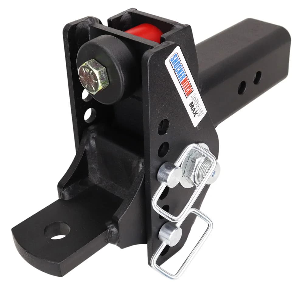 Shocker Impact Max Cushion Hitch & Drawbar Mount w/1" Hole — Shocker bumper-pull receiver hitch (SKU SH-C130-350)