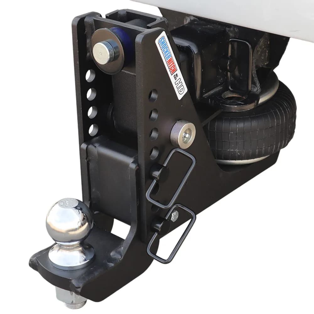 Shocker HD Air Max Black Hitch & Drop Ball Mount w/ 2-5/16" Ball