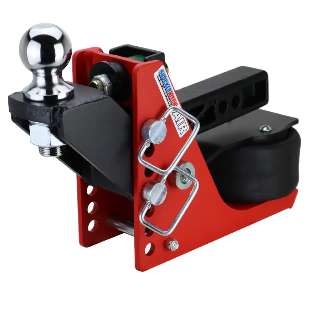 Shocker Sport 8K Air Hitch & Raised Ball Mount w/ 2-5/16" Ball — Shocker bumper-pull receiver hitch (SKU SH-S610-200-25)