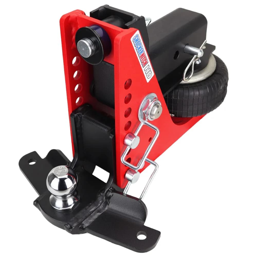 Shocker HD Air Hitch & Drop Ball Mount w/ 2" Ball & Sway Bar Tabs