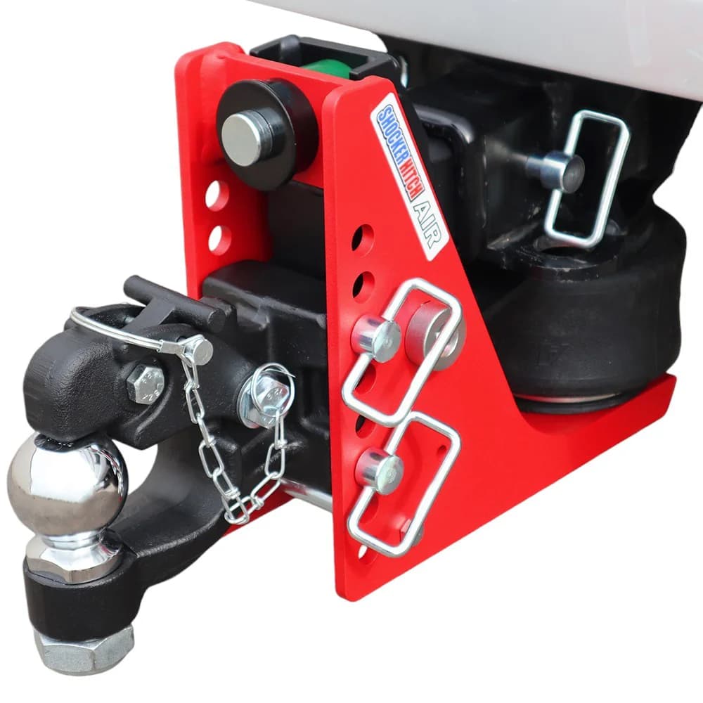 Shocker Air Channel Style Pintle & Ball Hitch — Shocker bumper-pull receiver hitch (SKU SH-634-250-25)