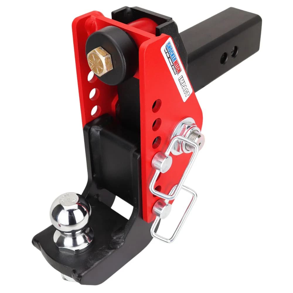 Shocker Impact Cushion Hitch & Drop Ball Mount w/2" Ball — Shocker bumper-pull receiver hitch (SKU SH-125-320-2)