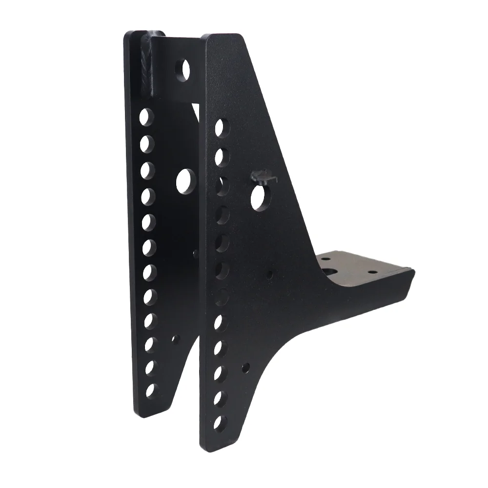 Shocker Replacement 20K Black Max HD Super Drop Air Base Frame Only 12 Hole — Shocker bumper-pull receiver hitch (SKU SH-Frame-HD-Air-BLK-12)