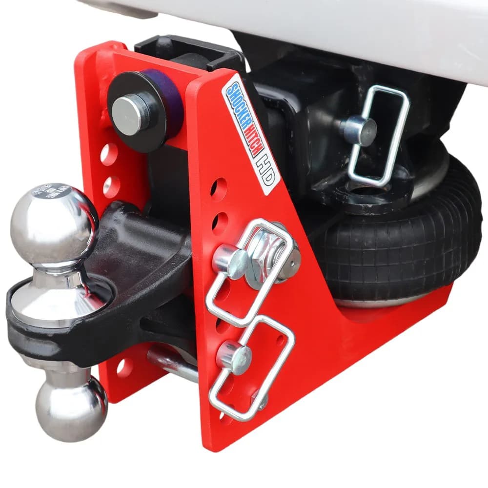 Shocker HD Air Hitch & Chrome Combo Ball Mount