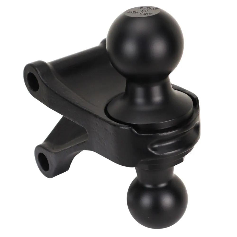 Shocker Black Combo Ball Mount - 2" & 2-5/16" balls