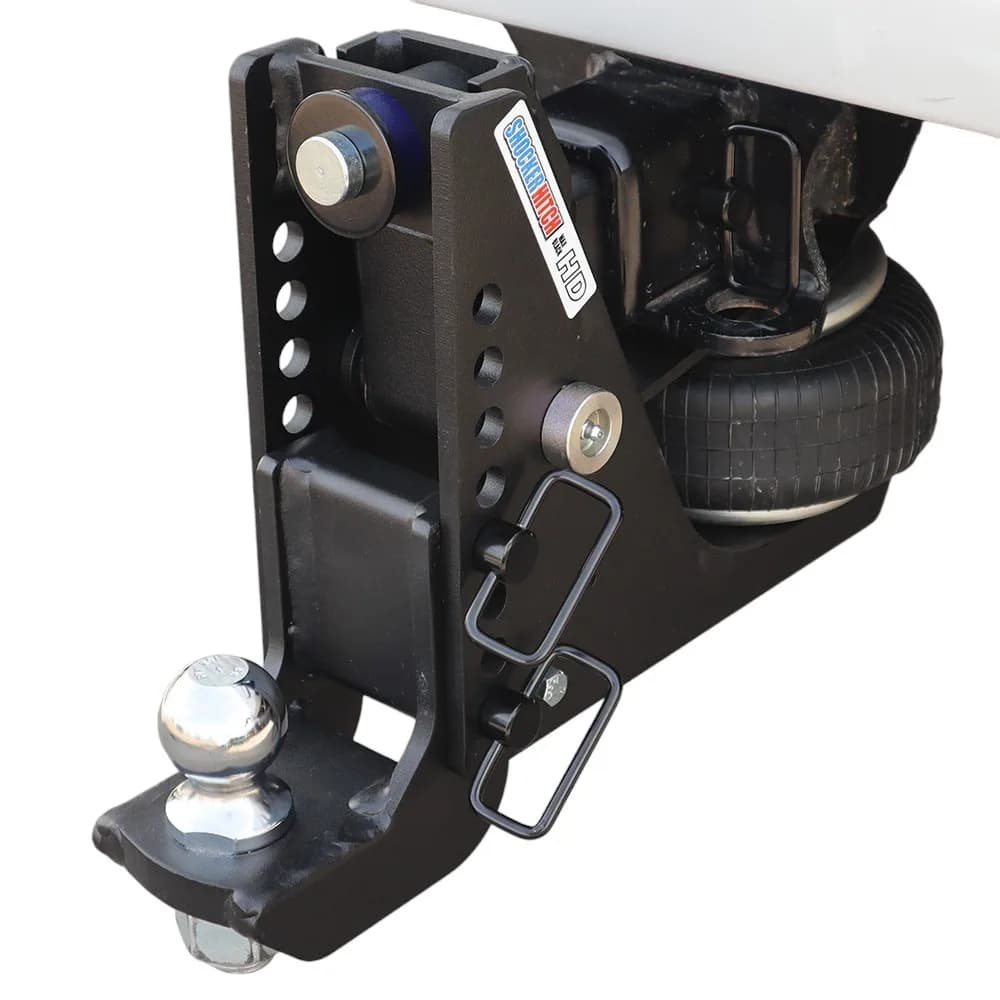 Shocker HD Air Max Black Hitch & Drop Ball Mount w/ 2" Ball