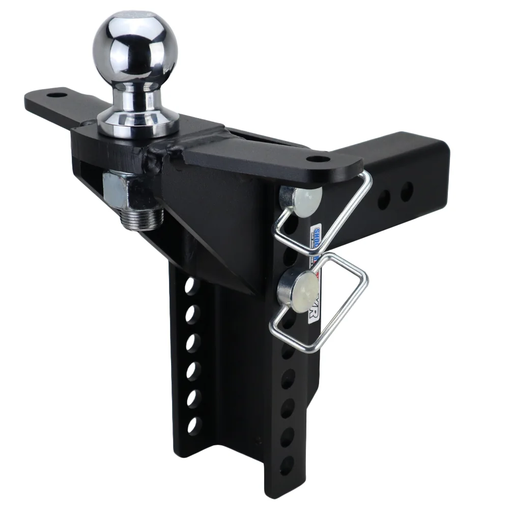 Shocker XR Raised Hitch w/ Sway Bar Tabs & 2" Ball — Shocker bumper-pull receiver hitch (SKU SH-XR125-10-310-2SC)