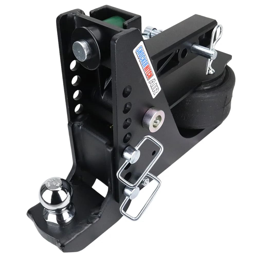 Shocker Max Black Air Hitch & Drop Ball Mount w/ 2" Ball
