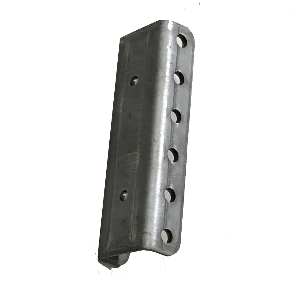 Shocker 6 Hole Vertical Channel for Weld On Tongue Adapter for A-Frames - Channel Only - Vertical Channel is 3-1/2" x 11-3/4" w/ 2" on center bolt pattern — Shocker air trailer tongue mount (SKU SH-410-CH)