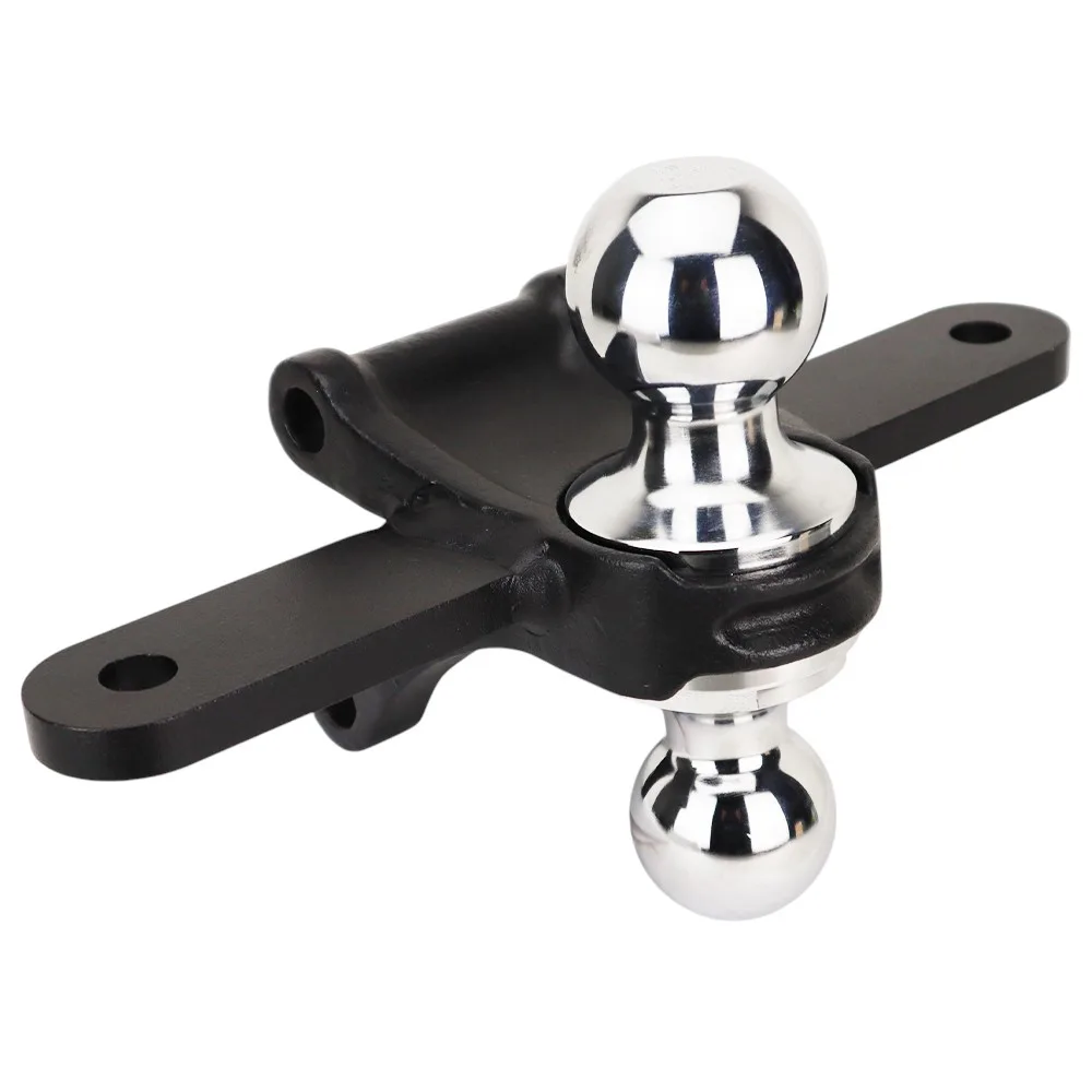 Shocker Chrome Sway Bar Tab Combo Ball Mount - 2" & 2-5/16" balls