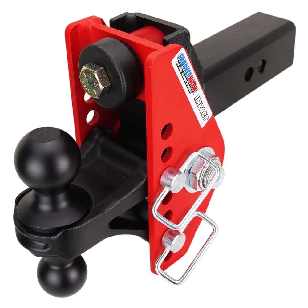 Impact Cushion Hitch & Black Combo Ball Mount w/2" & 2-5/16" Balls